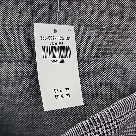 Hollister Black and White Plaid Top Size M - Picture 3 of 8